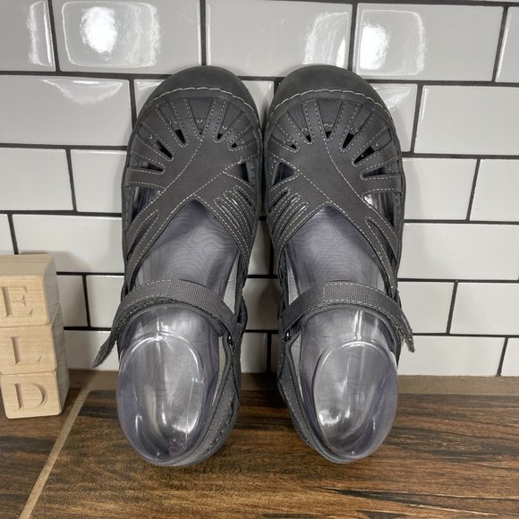 JSport by Jambu Poppy Womens Size 8.5 Shoes Gray All Terra Traction Sport Sandal - Picture 6 of 14